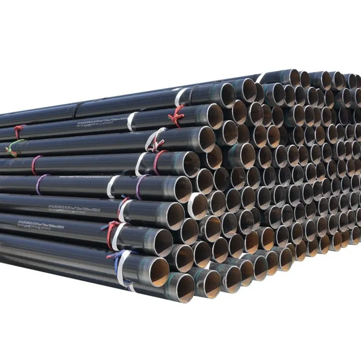 2PE Coated ERW Carbon Steel Pipe DN350 API 5L PSL1 For Water Transmission factory
