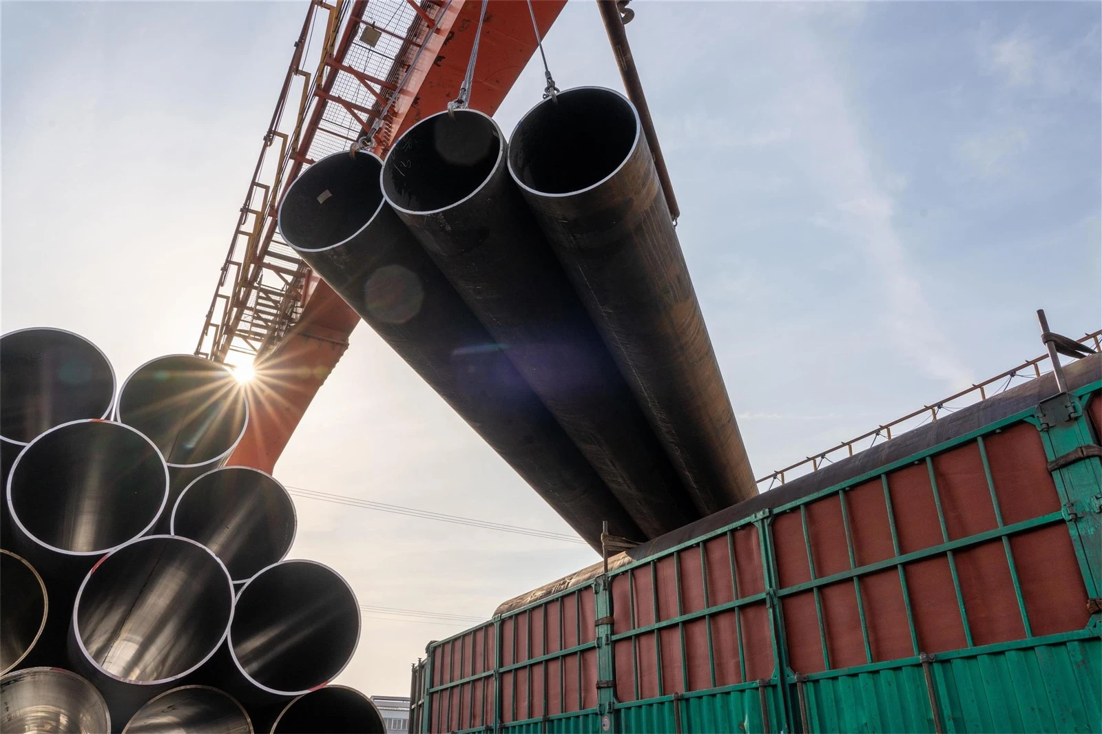 Steel pipe hoisting Steel pipe hoisting